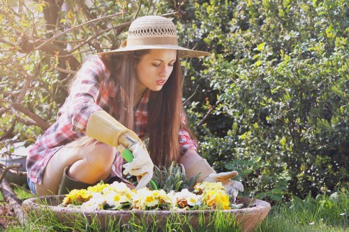 Low-carbon van used for sustainable garden work